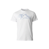 Graphic T-Shirt - Mountainscape White